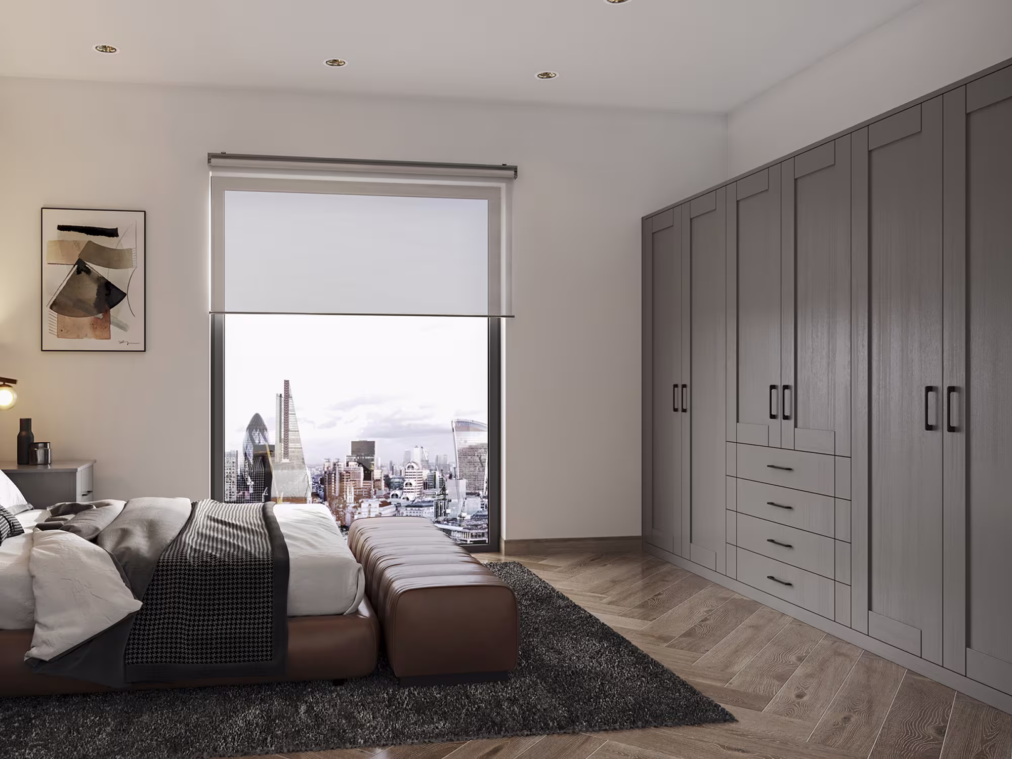 Kinder Dust Grey Bedroom