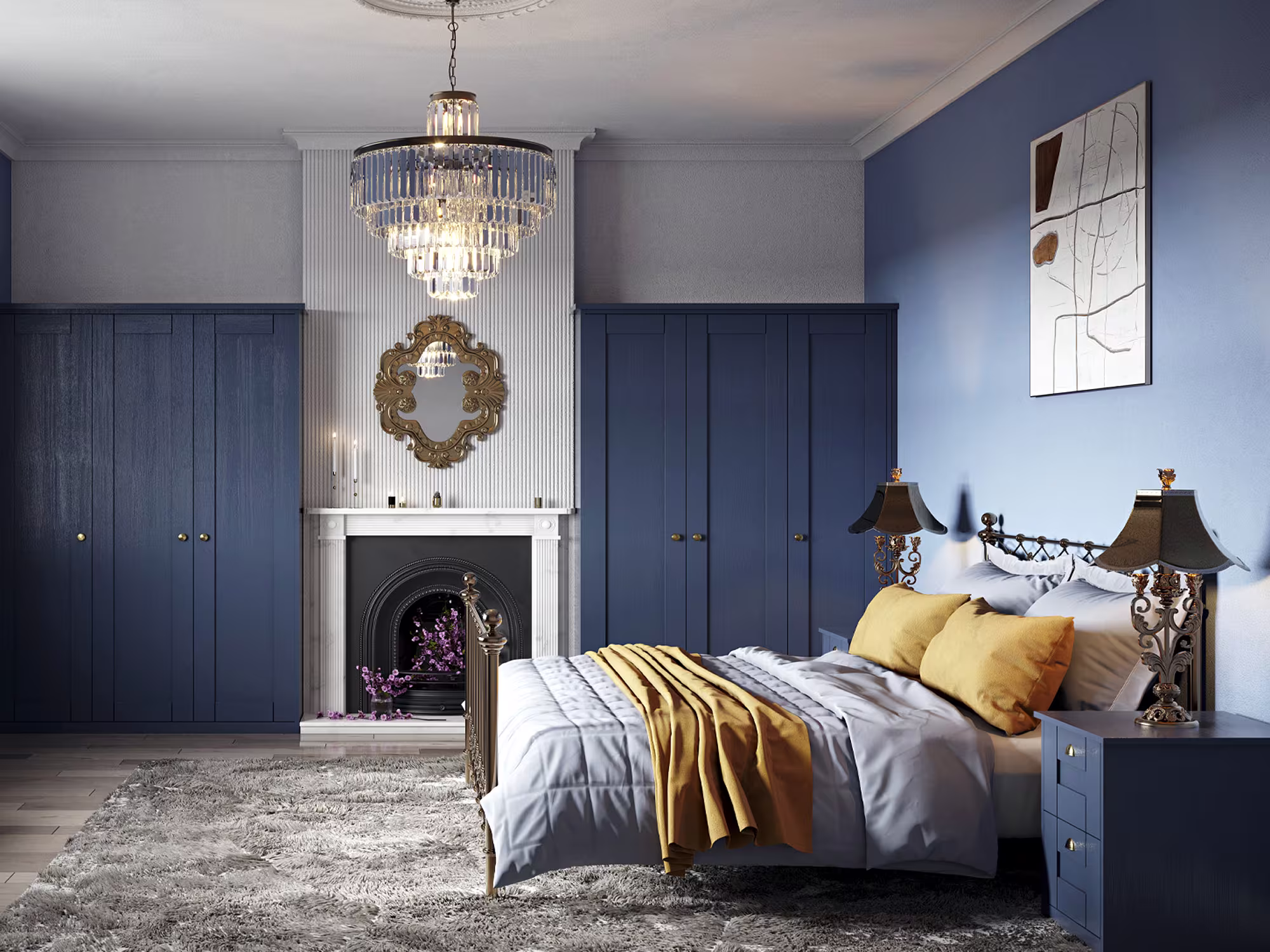 Kinder Indigo Blue Bedroom