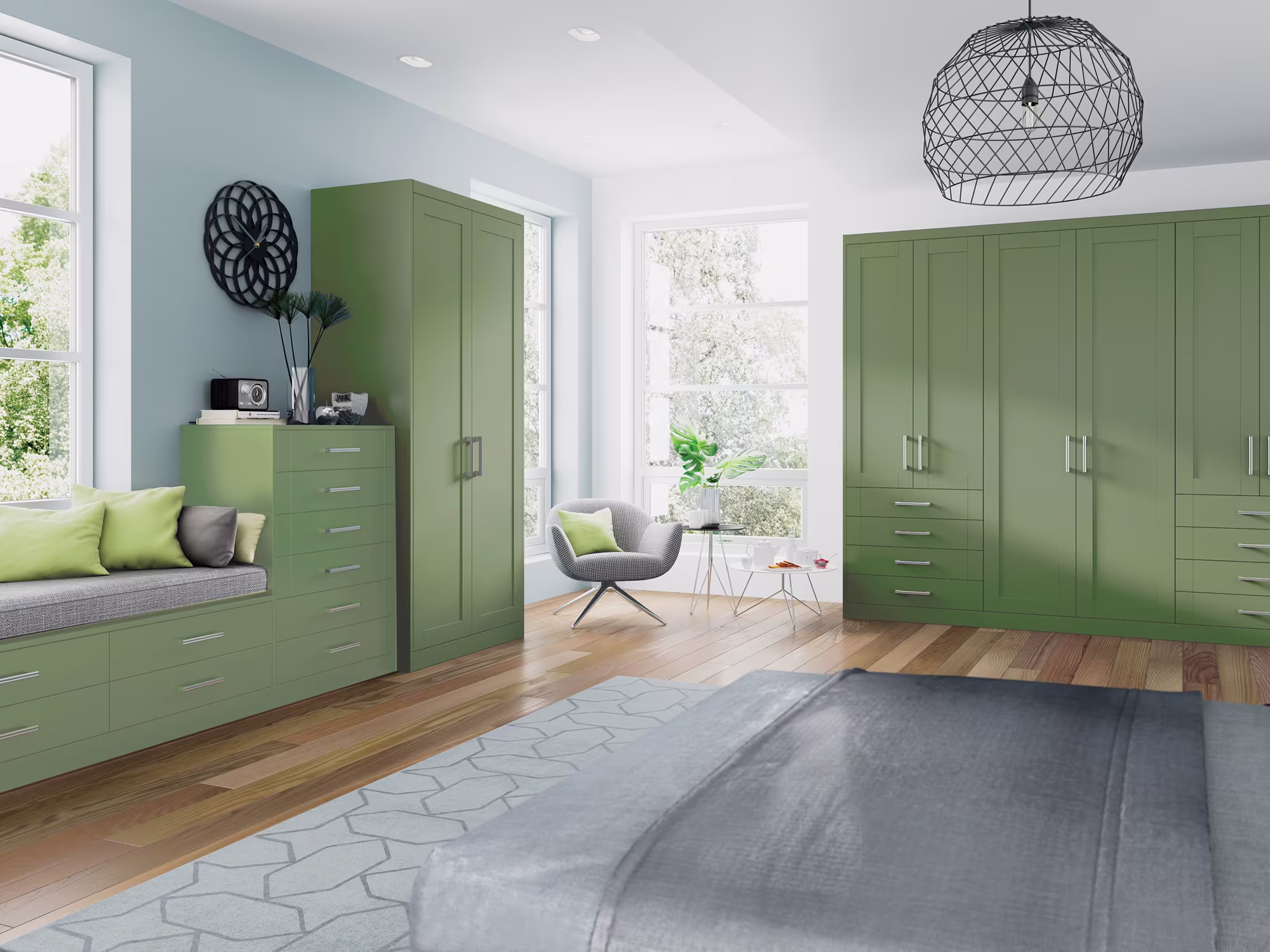 Pendle Reed Green Bedroom