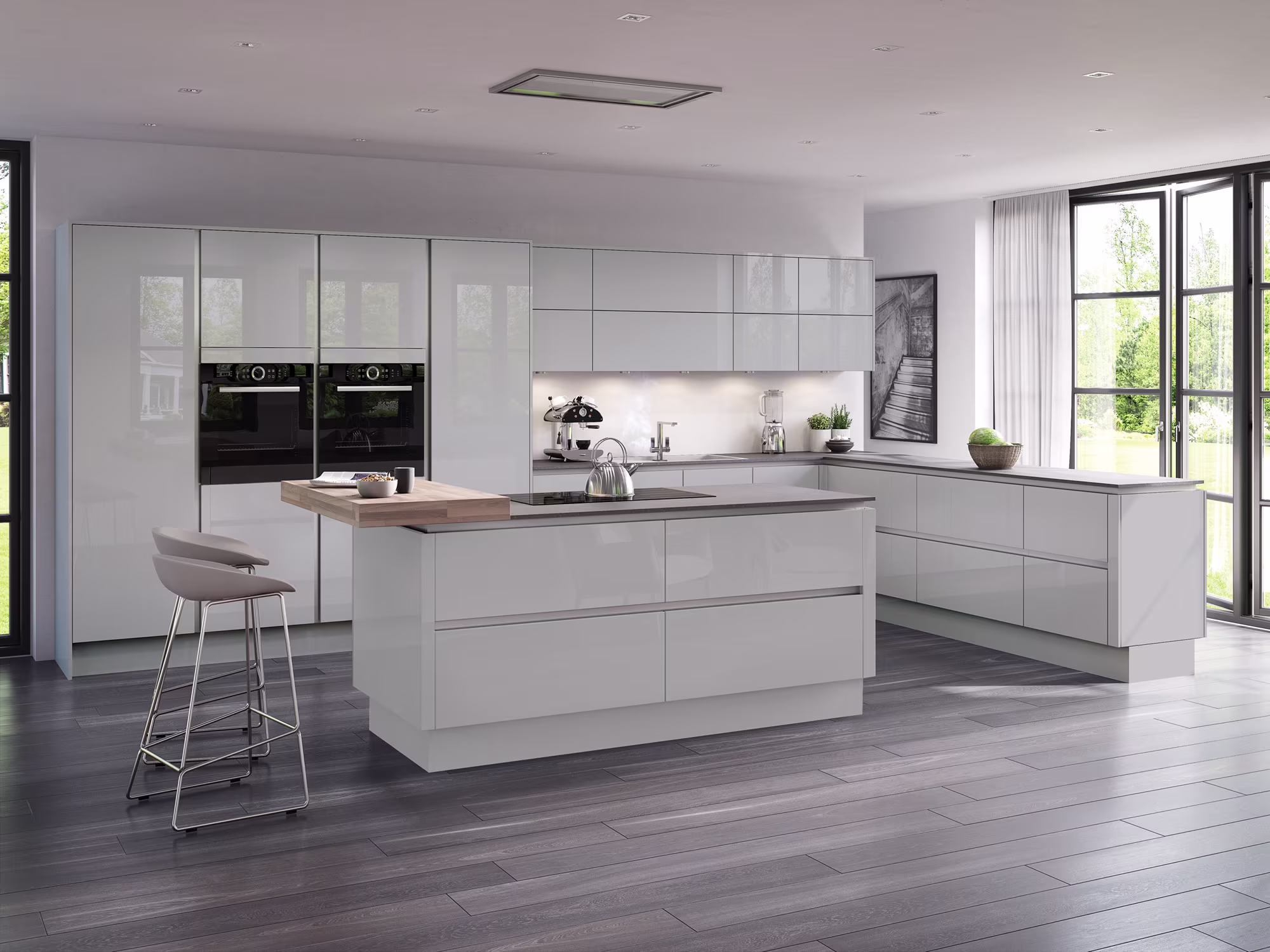 Moderna Grey Mist Kitchen